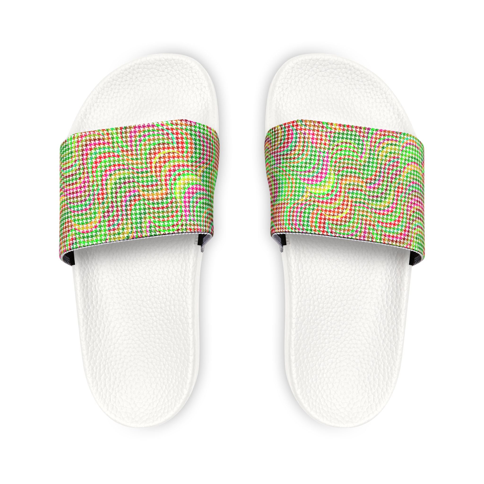 Men's Colorful Houndstooth Sandals/Slides