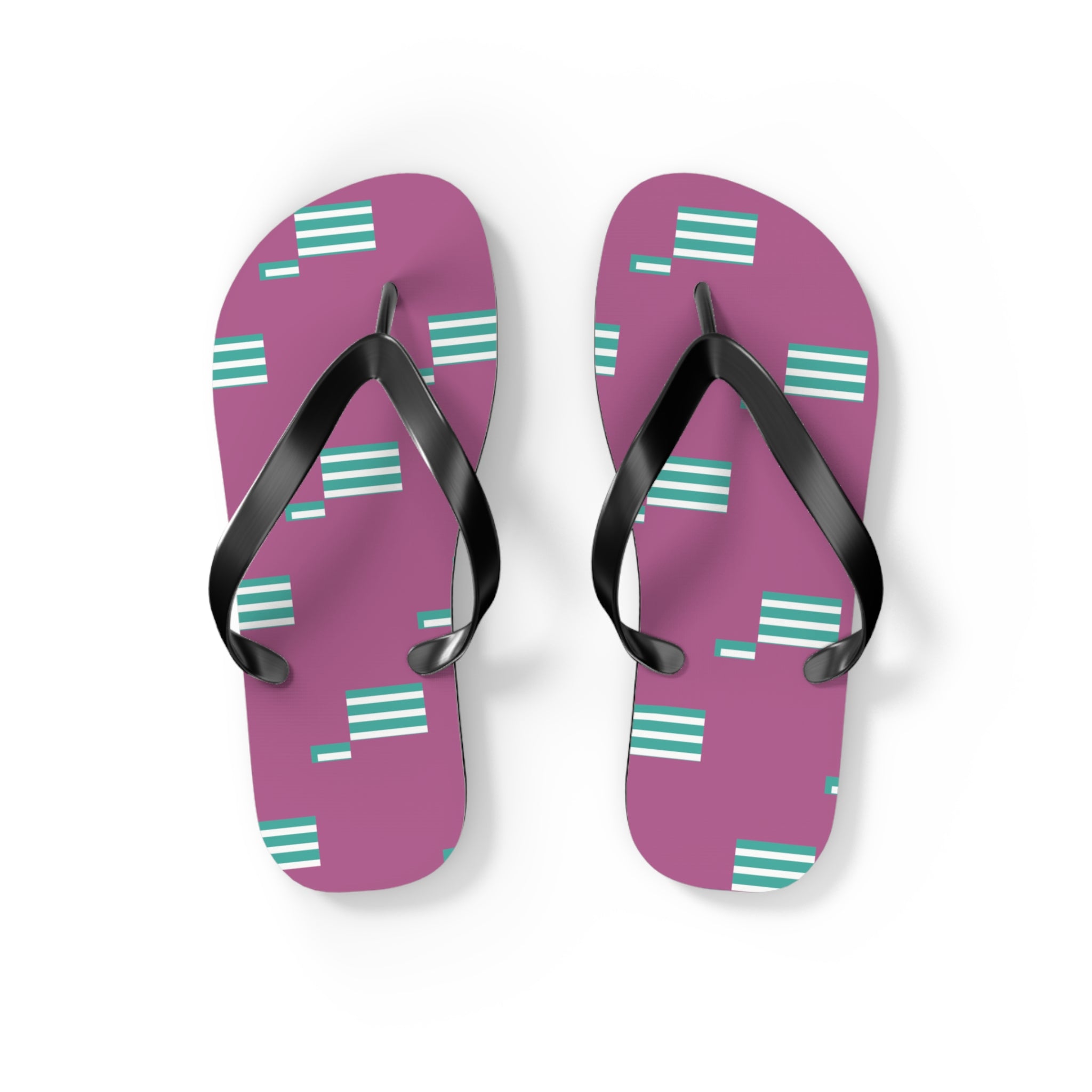 Trendy Patterned Flip Flops, Summer Footwear, Beach Sandals, Vacation Essentials, Pool Party Must-Have