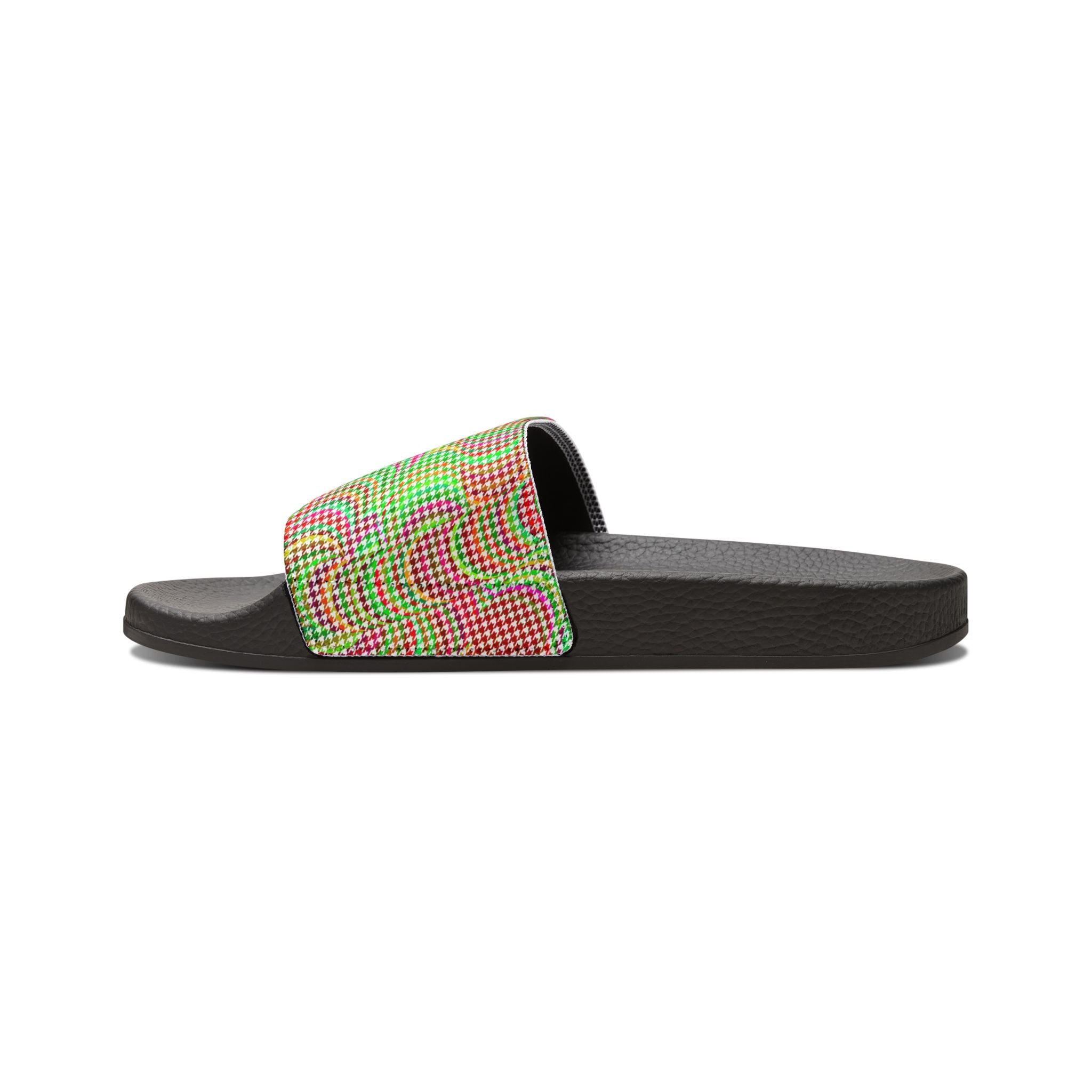 Men's Colorful Houndstooth Sandals/Slides