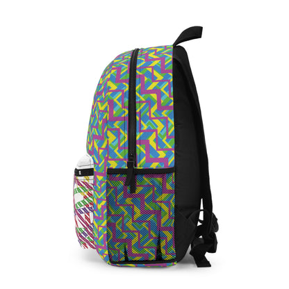 Vibrant Geometric Backpack for School and Travel, Colorful Everyday Bag
