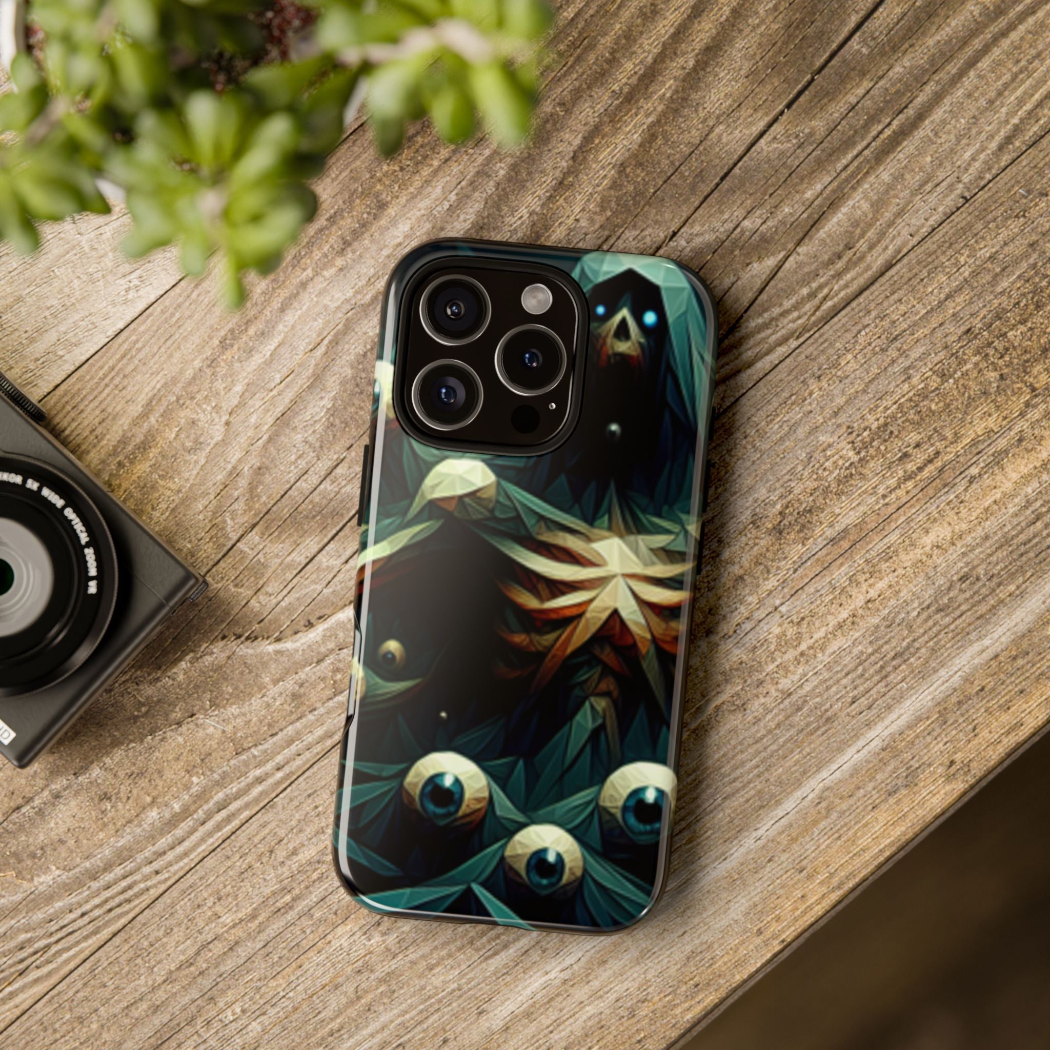 Dark Green Deathly Caped Skeleton iPhone/Pixel/Galaxy Cases