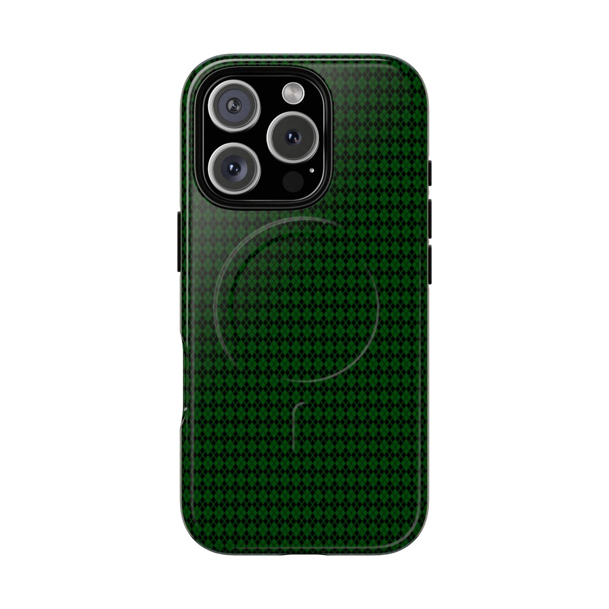 MagSafe Tough Green Houndstooth iPhone Case Multi Gen